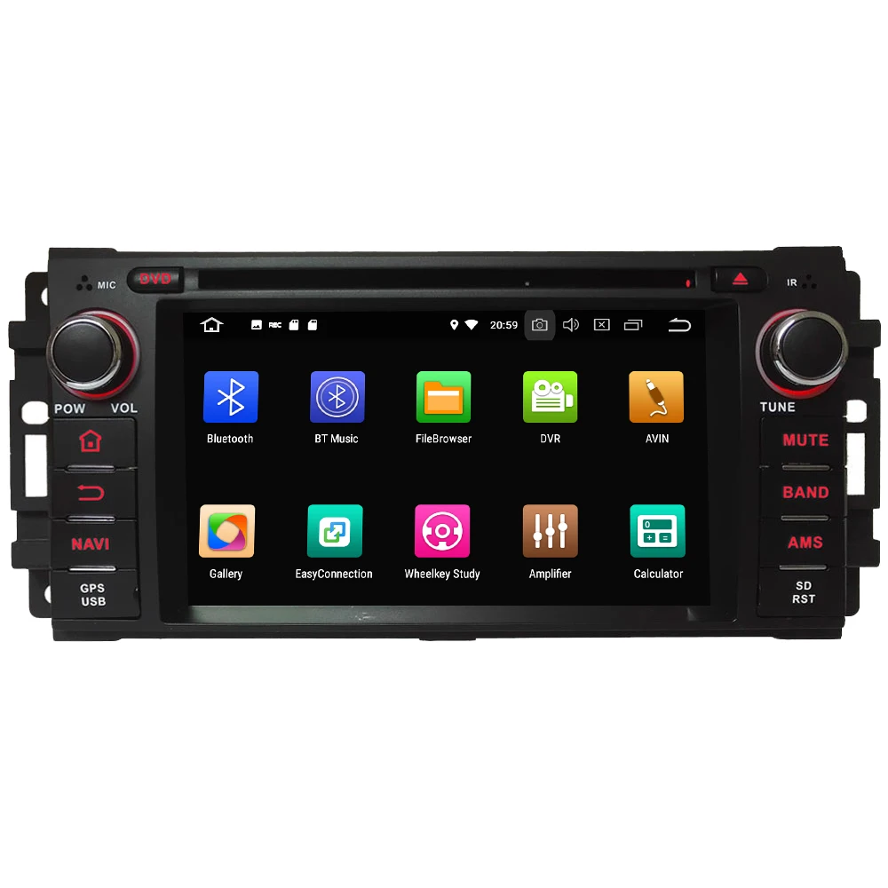 Best Octa Core 4G Android 8.1 4GB RAM 64GB ROM RDS BT Car DVD Player Radio Stereo GPS Glonass For Chrysler Sebring 300C Cirrus Aspen 1