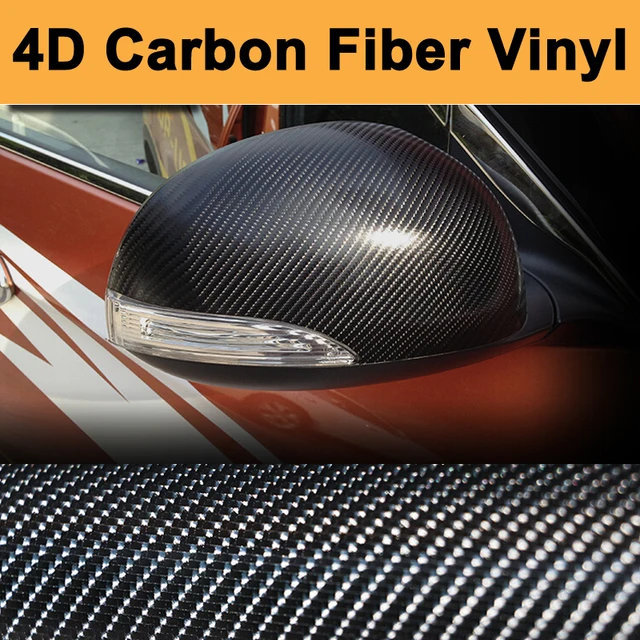 Premium 4D Carbon Fiber Vinyl Wrap With Air release 4D Glossy Carbon