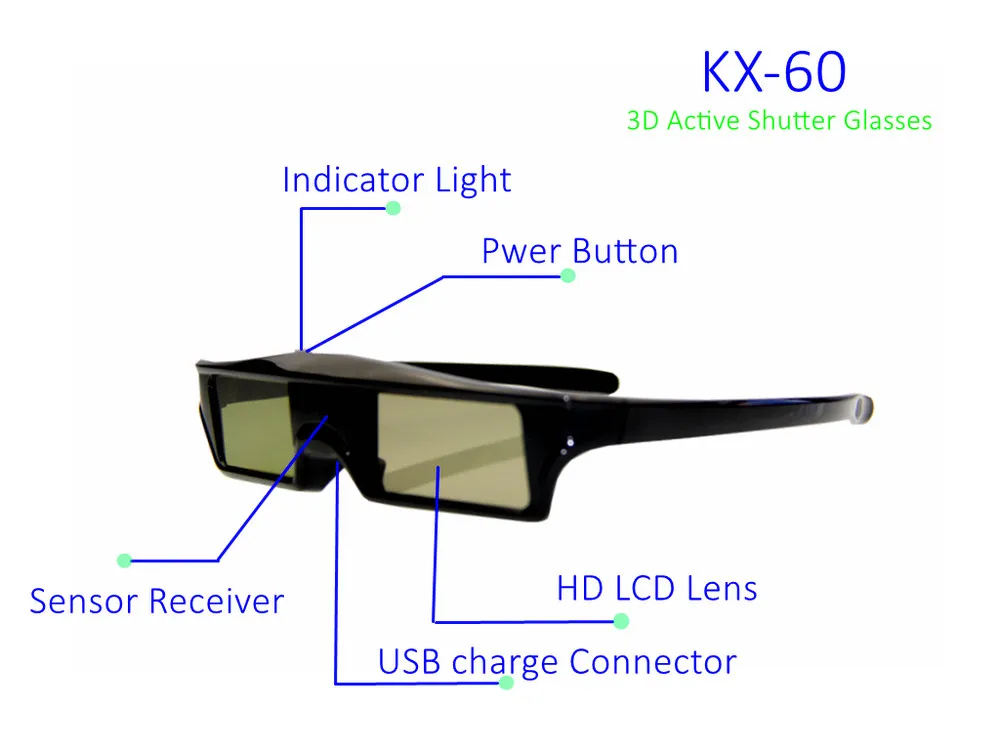 Универсальные 3D очки Bluetooth перезаряжаемые активные затвор очки для sony/Panasonic/Sharp/samsung 3D очки для телевизора Bluetooth