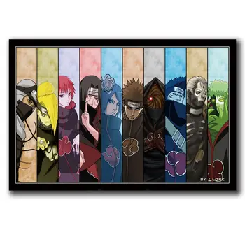 

Q0849 Posters and Prints Aruto Shippuden Akatsuki Japan Fighting Hot Gift -24x36 Art Poster Canvas Painting Home Decor