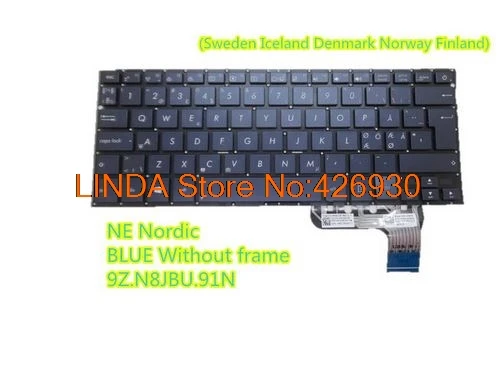 Keyboard For ASUS UX302 UX302L UX302LA 9Z.N8JBU.90J 0KNB0-3629JP00 0KN0-QF1JP13 9Z.N8JBU.901 0KNB0-3629US00 Nordic/Latin America computer keypad