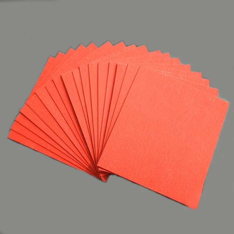 2pc Red Vulcanized Fibe Paper handle spacer material Making Diy Knife