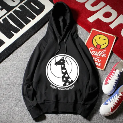 

New Revue Starlight hoodie Anime Aijo Karen hooded Coat Unisex Sweatshirt