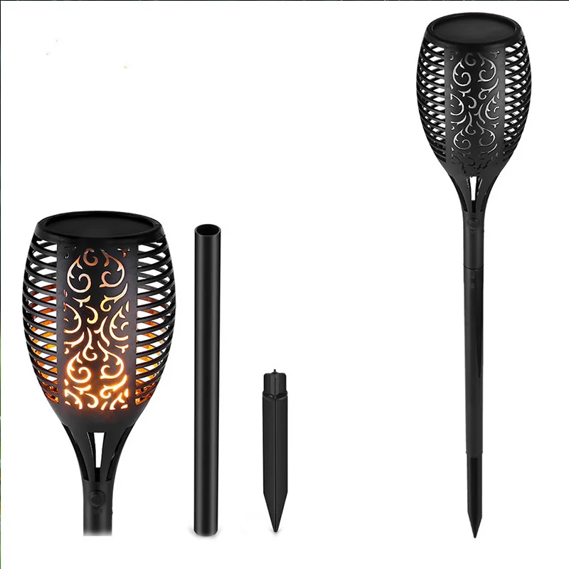 

Solar-powered LED Flame Lamp Waterproof 96LEDs Dancing Flickering Torch Light Outdoor Solar LED Fire Lights Garden Decoration