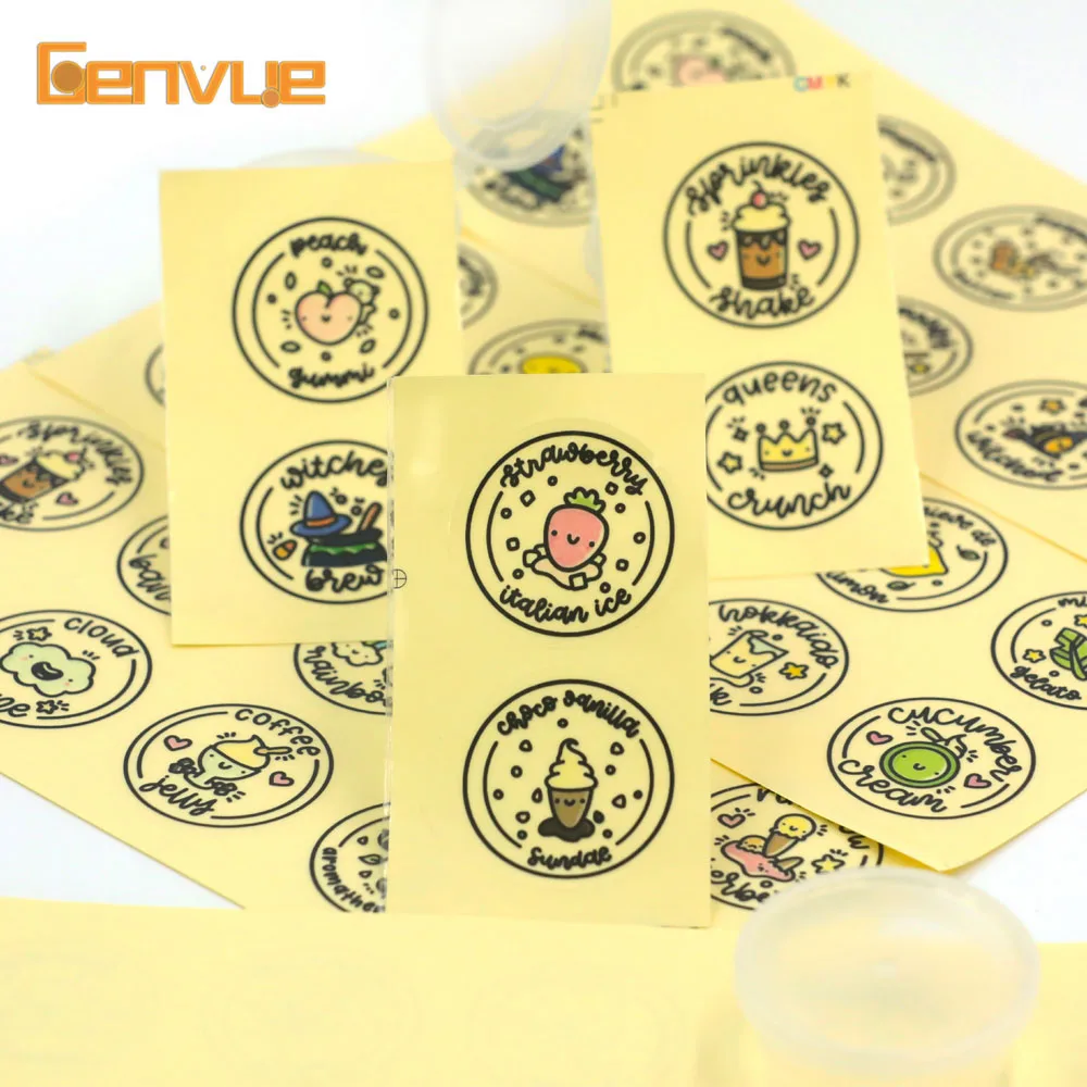 

Waterproof Round DIY Slime Charms Sticker Round DIY Slime Supplies Containers Decor Box Sticker all for slimes Tool Accessories