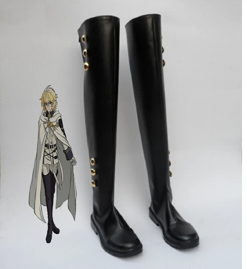 

New Free Shipping Cosplay shoes Seraph of the End Mikaera Hyakuya Cosplay shoes New in Stock Retail / Wholesale Halloween shoes