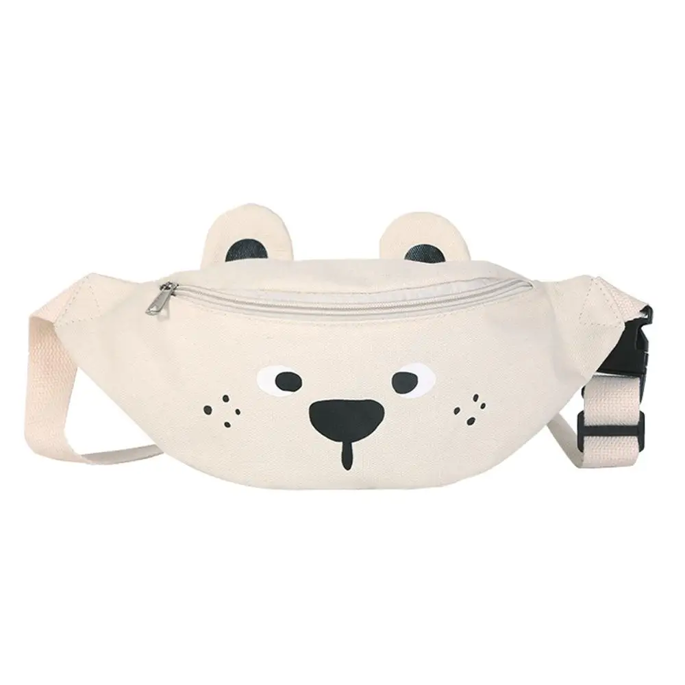 

Canvas Cute Cartoon Bear Waist Belt Bags Women Travel Messenger Chest Pack Fanny Purse Lovely Mini belt bag For Teen