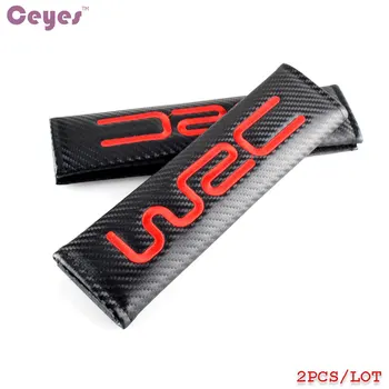 

Ceyes Auto Seat Belt Cover Car Styling Car Pads Fit For WRC Mitsubishi Ford Abarth 500 Stilo Ducato Honda Kia Carbon Car-Styling