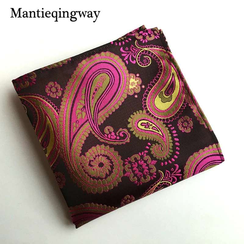 Винтаж Для Мужчин's платок с узором пейсли карман квадратный платок с цветами Бизнес полотенце для сундуков платок 25 см * 25 см