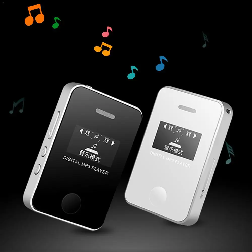1 Inch LCD Display Students Sports MP3 Player Support TF Card English Version Support 16gb TF Card