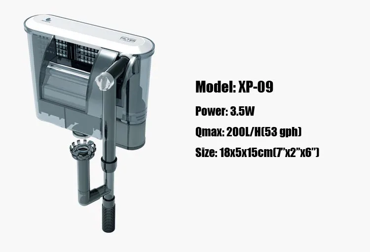 110 В 220 В внешний скиммер, подвесной сетевой фильтр, прозрачный аквариум, мини нано