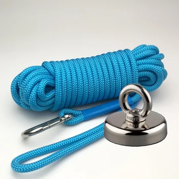 

1PC 300KG Vertcial Pull-force Neodymium Recovery Fishing Magnet With Rope Magnetic Holding Fixture Salvage Metal Treasure Hunt