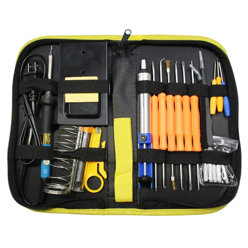 

25 In 1 60W Adjustable Electric Temperature Gun Welding Soldering Iron Tool Kit Set 25pcs/Set