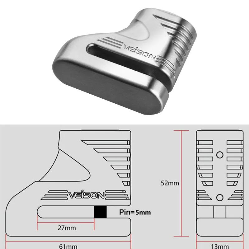 VEISON мотоциклетный замок для колеса мотоцикла Противоугонный тормозной скутера