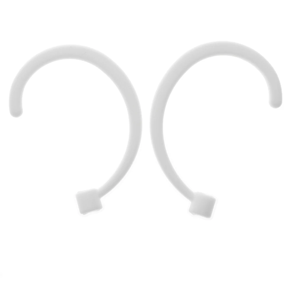 1 Pair Silicone Gel Anti-lost Ear Hook Hang Earloop Holder for Apple AirPods iPhone 7 7Plus 8 8Plus X Earpods Left and Right
