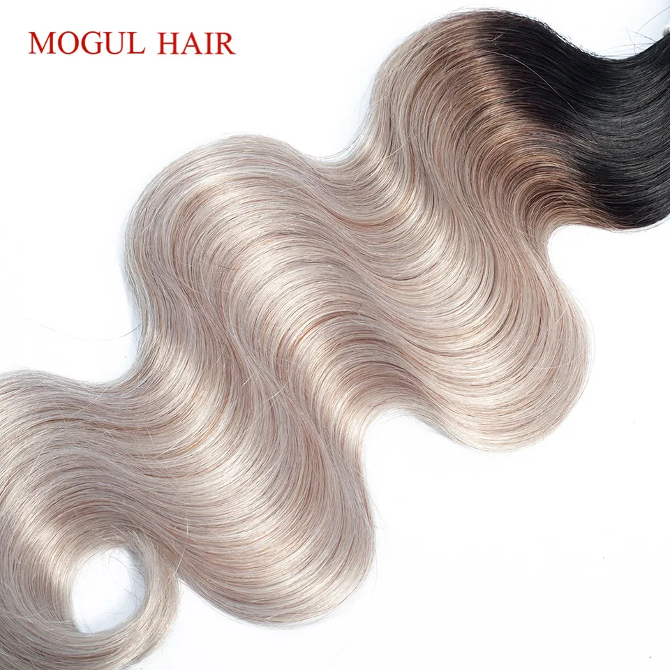Mogul Hair T 1b White Grey Ombre Human Hair 2 3 Bundles With
