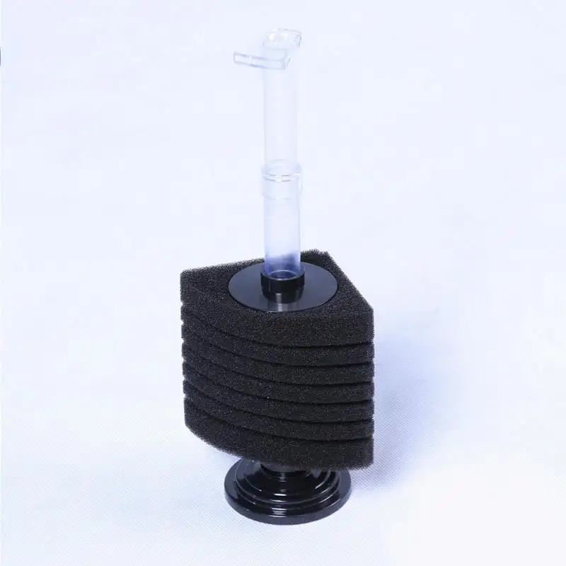 

Black Plastic Corner Bio Sponge Filter Breeding Shrimp Nano Fish Tank Aquarium Fish Cylinder Angle filter