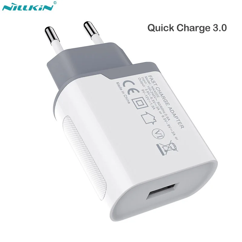 

Nillkin 18W Fast USB Charger 3A Phone USB Wall Charger Travel Adapter Universal Mobile Phone Charger for iPhone Samsung Tablet