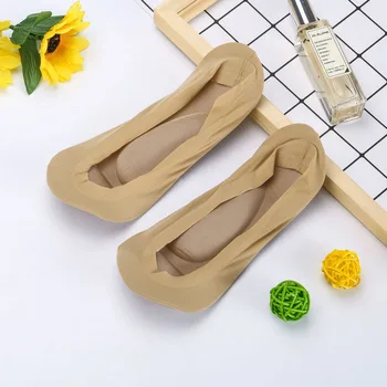 

Women's Fashion Comfortable Ice Silk Sponge Cushion Massage Invisible Socksshoes sockslace sockswomen short socksinvisible socks