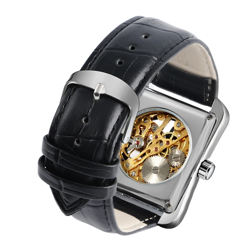 

New Luxury Skeleton Hand Wind Men Business Wrist Watch Trendy Gift