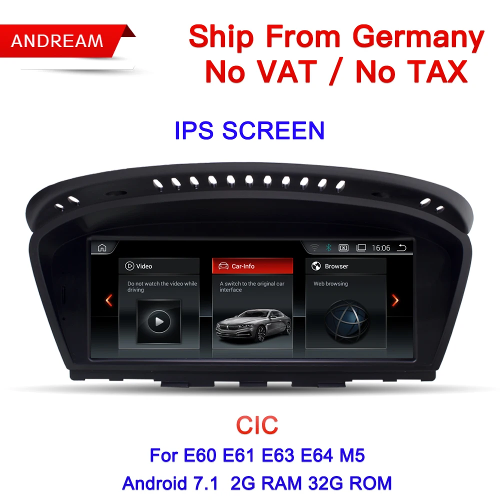 

8.8" Android Screen ID6 Interface Vehicle multimedia player For BMW Series 5 E60 E61 E62 E63 Bluetooth GPS Navigation EW963B-CIC