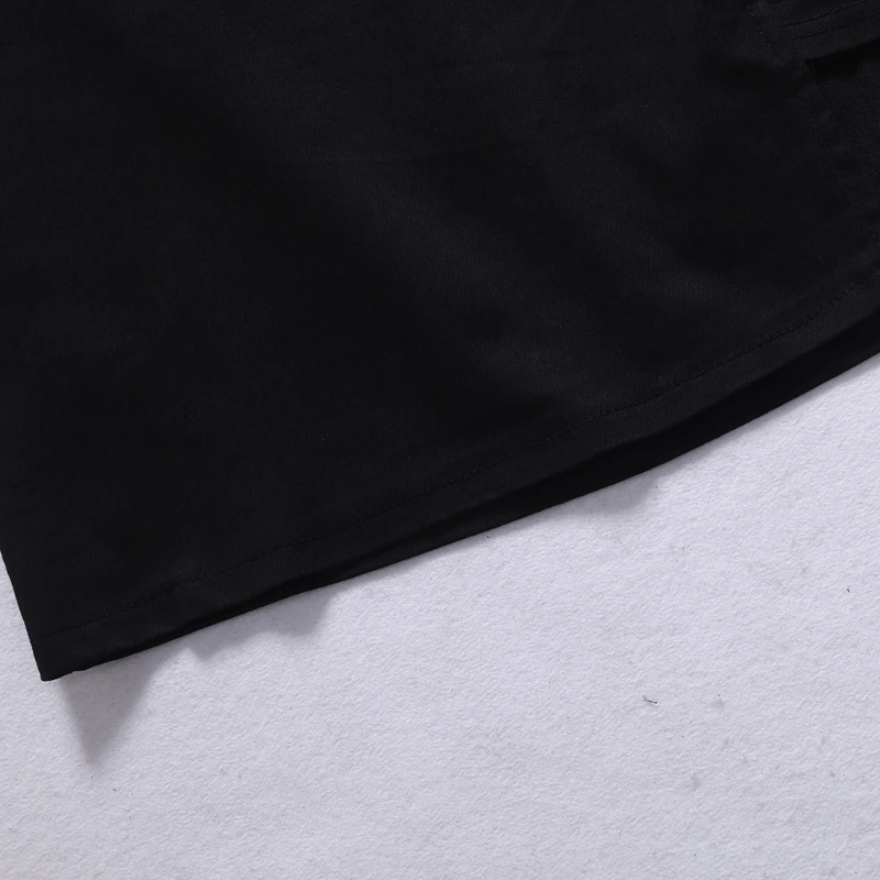 Korean Style Black Package Hip Saia Skirts Gap Irregular Hem Pencil Micro Mini Skirt
