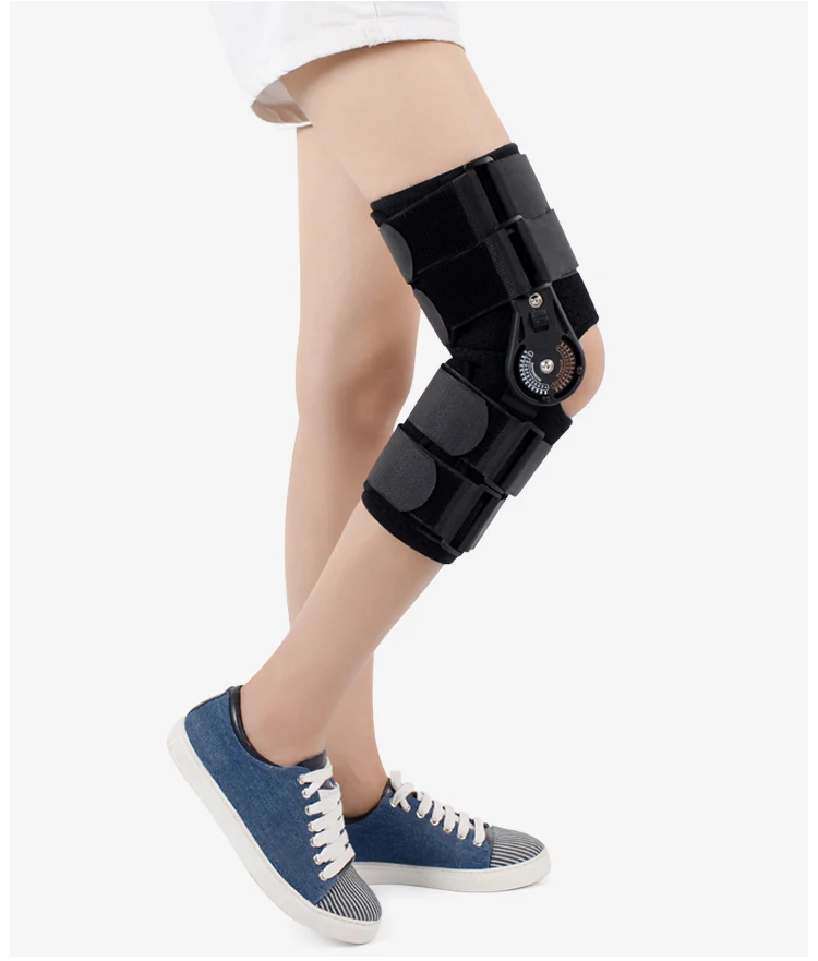 Adjustable knee joint support brace fracture chuck support ligament injury rehabilitation