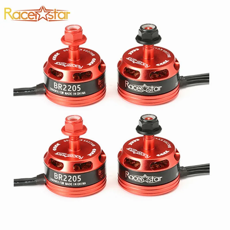 

Hot Sale 4 Pcs Racerstar Racing Edition 2205 BR2205 2600KV 2-4S CW/CCW Brushless Motor For QAV250 ZMR250 260 280 Multirotors