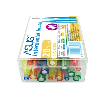 

20pcs/box 5 colors Interdental Brush Oral Hygiene Clean Between Teeth oral care Floss Brushes Dental Soft Plastic Orthodontic