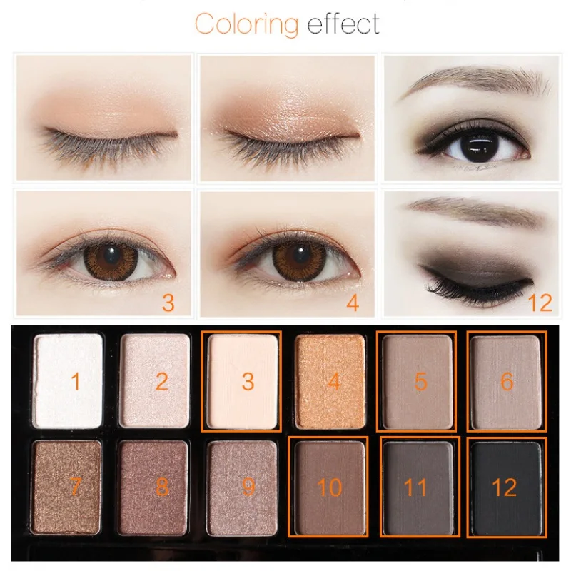 12 colors eye shadow makeup shimmer matte eyeshadow earth color eyeshadow palette cosmetic makeup set nude eye shadow in eye shadow from beauty health on - Earth Colors 12 colors eye shadow makeup shimmer matte eyeshadow earth color eyeshadow palette cosmetic makeup set nude eye shadow in eye shadow from beauty health on - Earth Colors