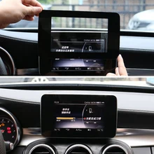 Center Control Navigatie Screen Bescherming Trim Panel Voor Mercedes Benz C Klasse W205 Glc 200 260 2015-2017 Auto styling