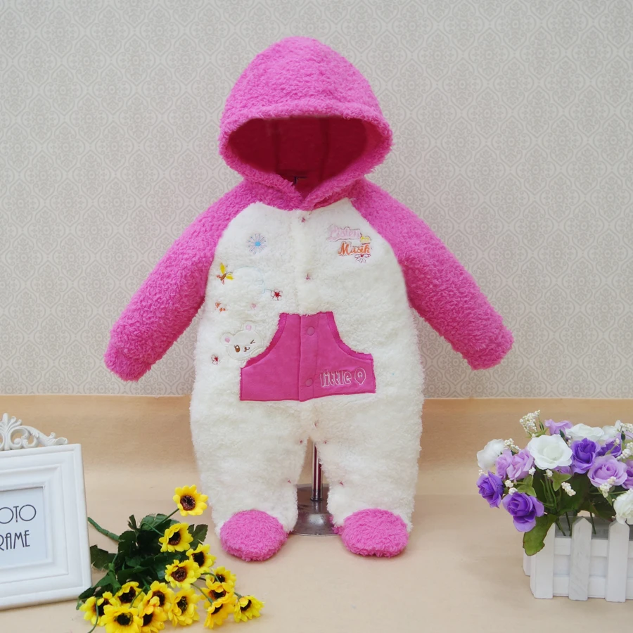 Теплая зимняя одежда для маленьких мальчиков и девочек Little Q с капюшоном сна