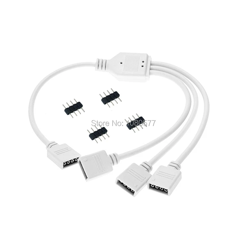 Разъем для ленты RGB HUB Белый/Черный светодиодный удлинитель 30 см 1 4pin на 2 3 4 5