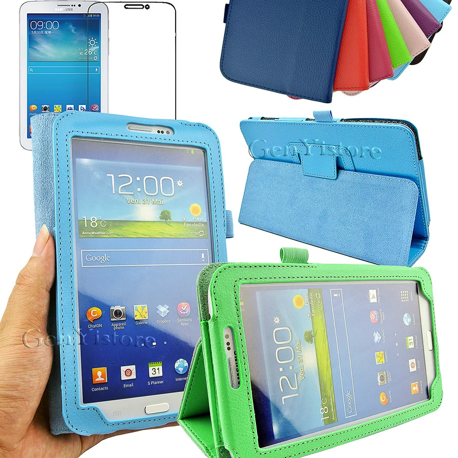 Чехол для Samsung Galaxy Tab 3 7 дюймов SM T210 T211 P3200 Подставка планшета чехол из
