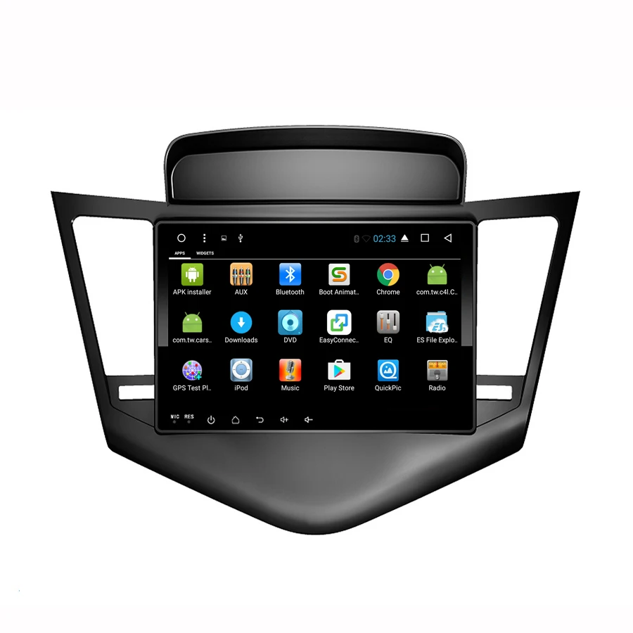 Best Asvegen 9 inch Multimedia GPS Navigation Auto Android 6.0 Quad Core Car Radio Stereo Audio DVD Player For Chevrolet Cruze 2009 2