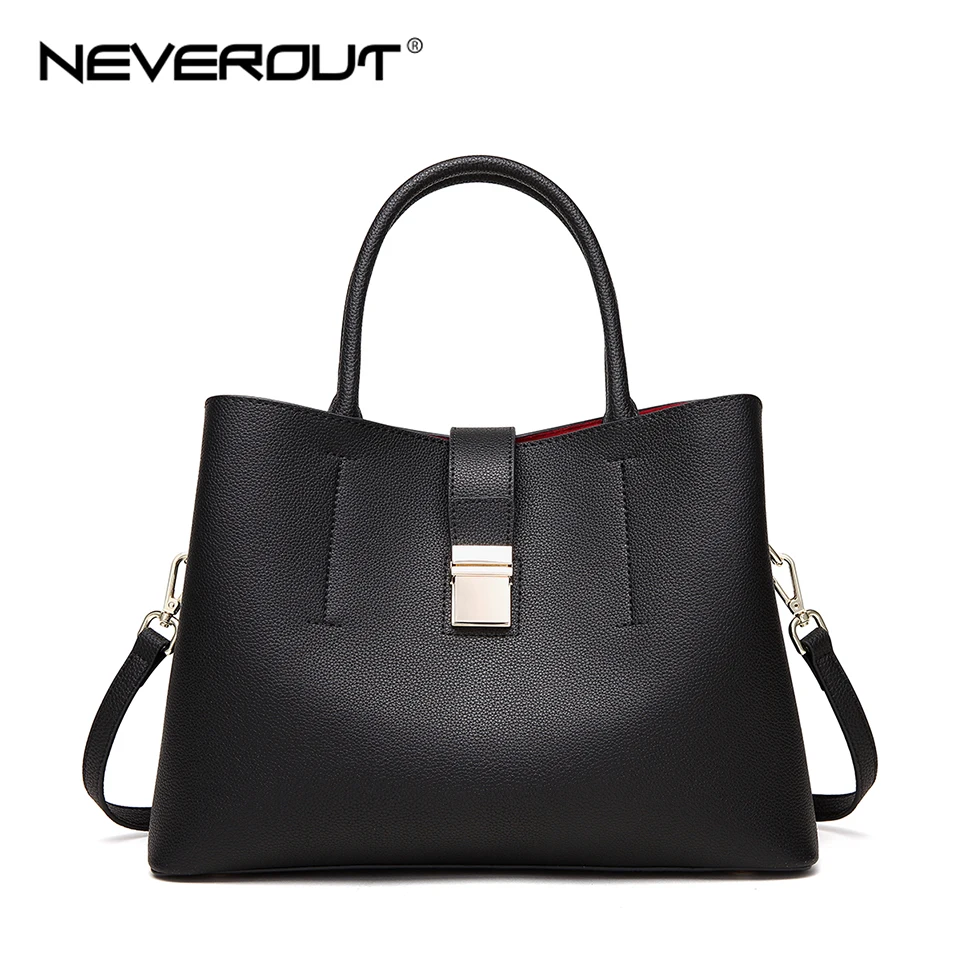 

NEVEROUT Ladies Big Handbags Tote Crossbody Bag TOP-Handle Bag Zipper & Hasp Shoulder Bags Luxury Leather Handbag Women Bags