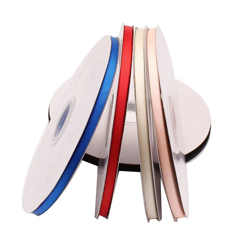 Elegant 6mm Grosgrain Satin Ribbons for Decorations and Crafts
