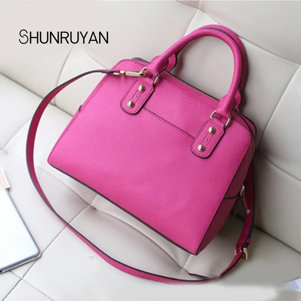 SHUNRUYAN новая женская сумка брендовый дизайн элегантная повседневная сумка-тоут сумка через плечо на молнии женская сумка