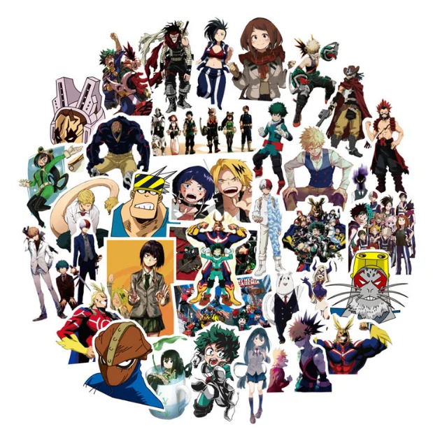 OHCOMICS 50 шт. My Hero Academy Boku no Izuku & Katsuki Автомобильная наклейка случайный дизайн