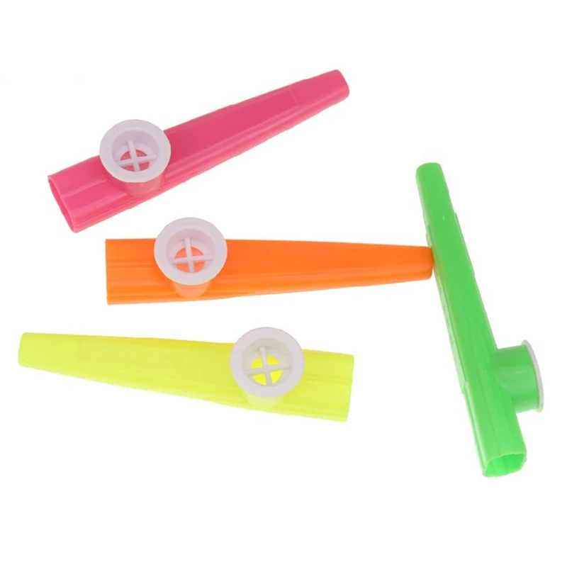 5Pcs/lot Plastic Kazoo Harmonica Mouth Flute Kids Children Party Gift Kid Musical Instrument Wholesale