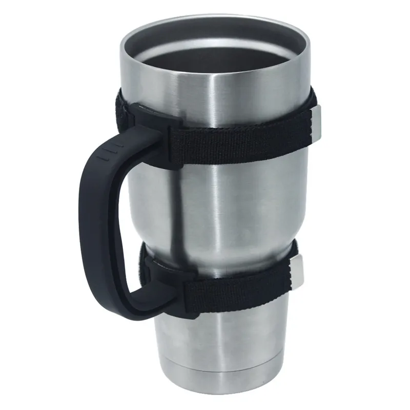 Plastic Water Bottle Mugs Cup Handle Hand Fit Travel Drinkware Drop