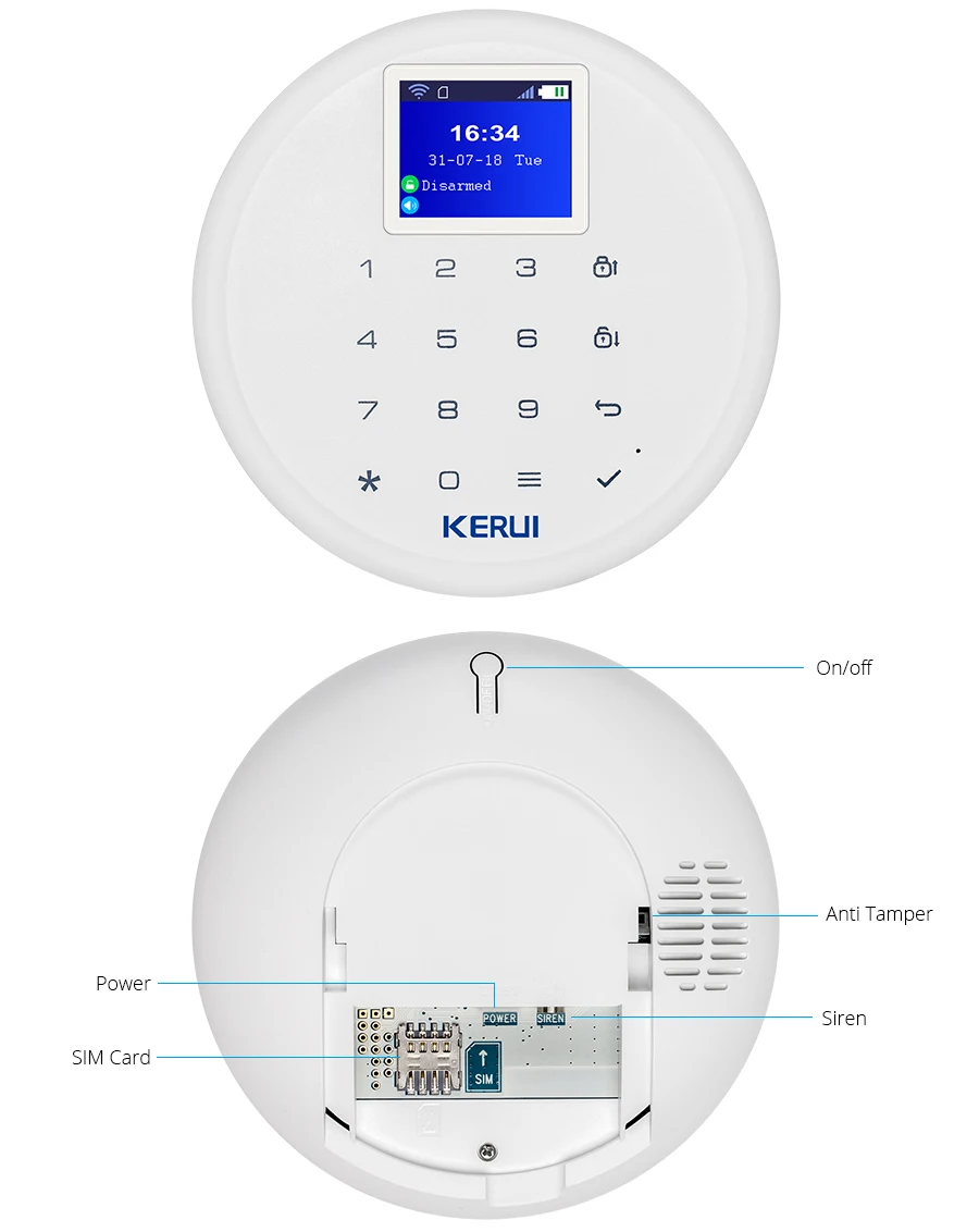 KERUI W17 Беспроводной Wi-Fi GSM сигнализация Системы IOS приложение для Android Управление дома утечки воды защиты безопасности несколько Язык