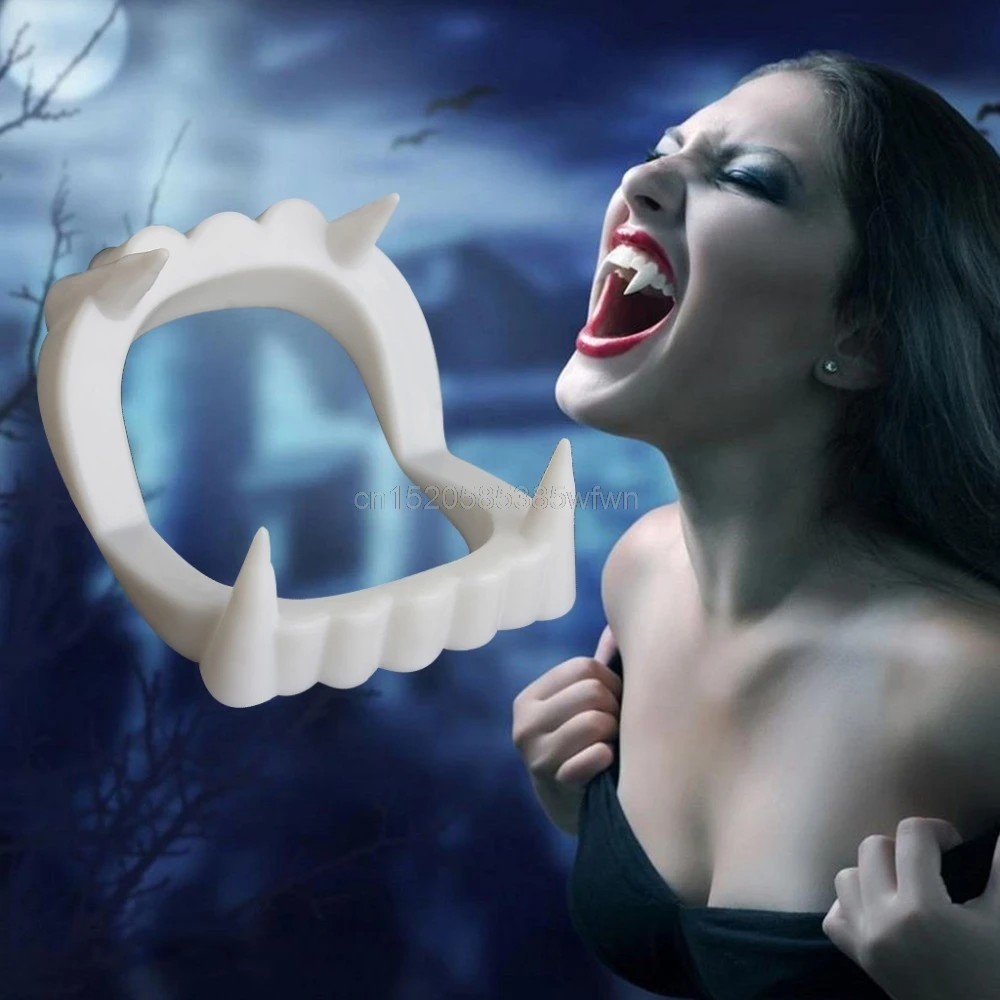 Вампир Дракула зубы Хэллоуин Монстр оборотень зомби клыки Хэллоуин вечерние# HC6U# Прямая поставка