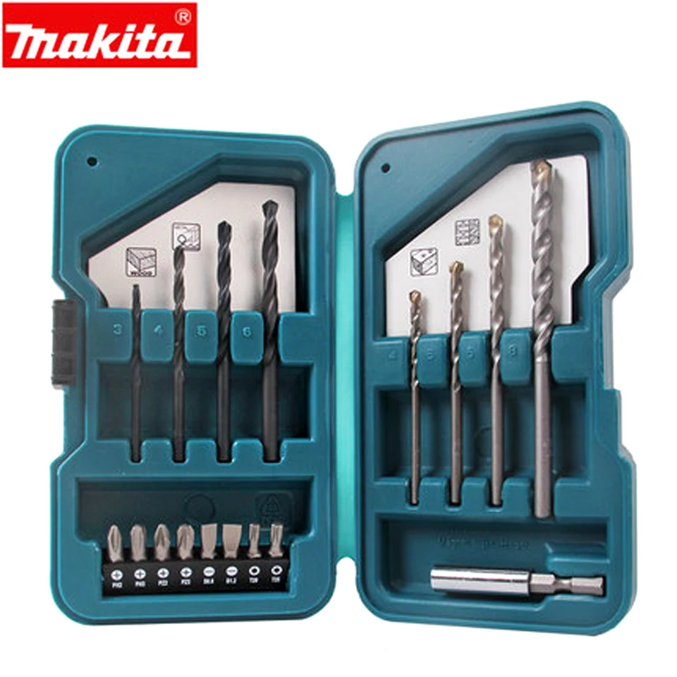 Makita Impact drill bit Twist Drill Set Concrete Bit Masonry
