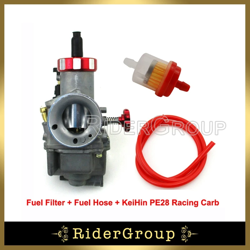 Keihin 28mm PE28 Carb Racing Carburetor Fuel Hose Filter For 200cc 250cc Engine ATV Quad 4
