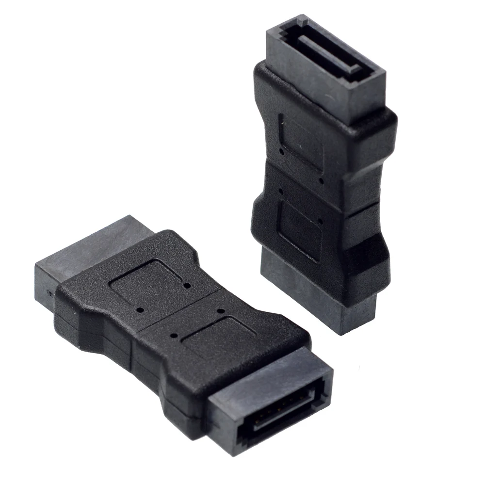 High quanlity 7P SATA 3.0 data male to male Port adapter straight angle
