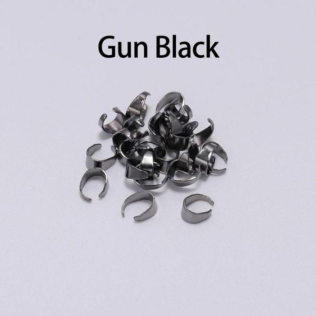 Clips Pinch Bail Clasps Buckle Charm Necklace Hook Connector For DIY Jewelry Making Cameo Tray Finding
