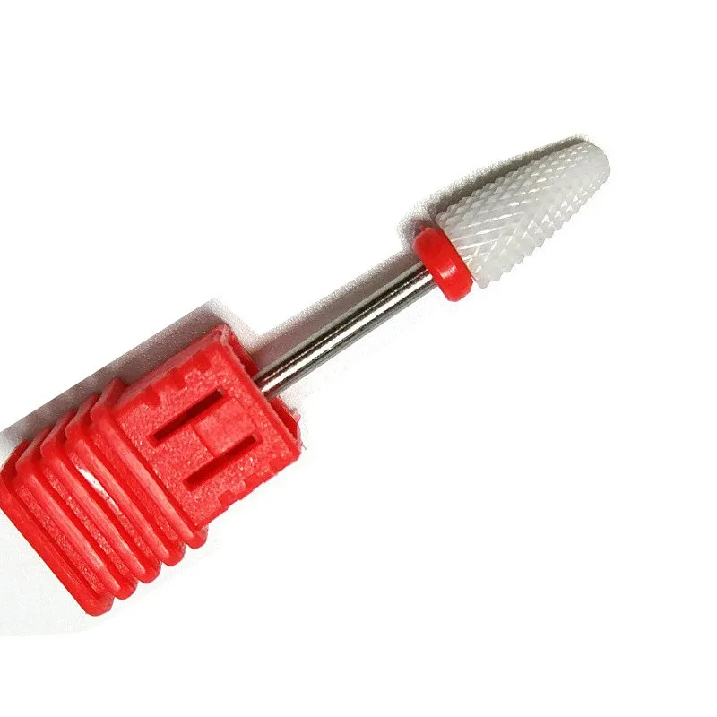 12 видов керамических сверл для ногтей, аксессуары для маникюрной машины, вращающиеся электрические пилки для ногтей, инструменты для маникюра - Цвет: Светло-серый