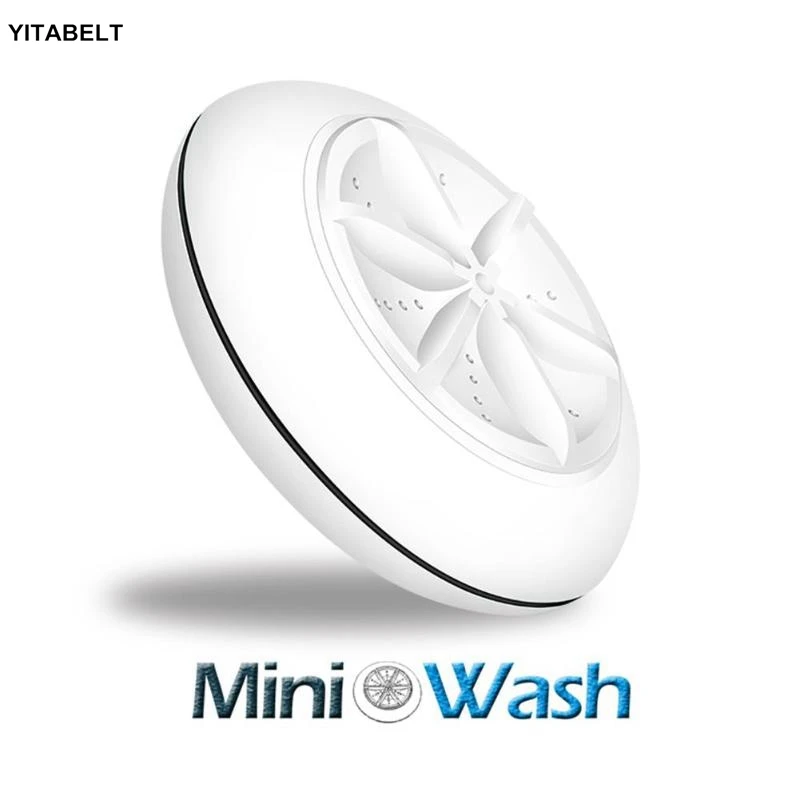 

2 in 1 USB Mini Ultrasonic Turbine Washing Machine Portable Spin Dryer Laundry Washer