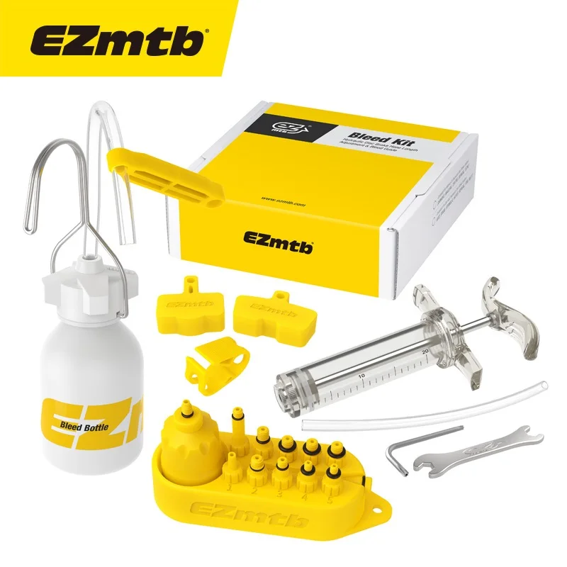

EZ Oil Brake Tools Hydraulic Disc Brake Hose Longth Adjustment & Bleed Guide Brake Oil Change Tool For Shimano Deore XT SLX Etc